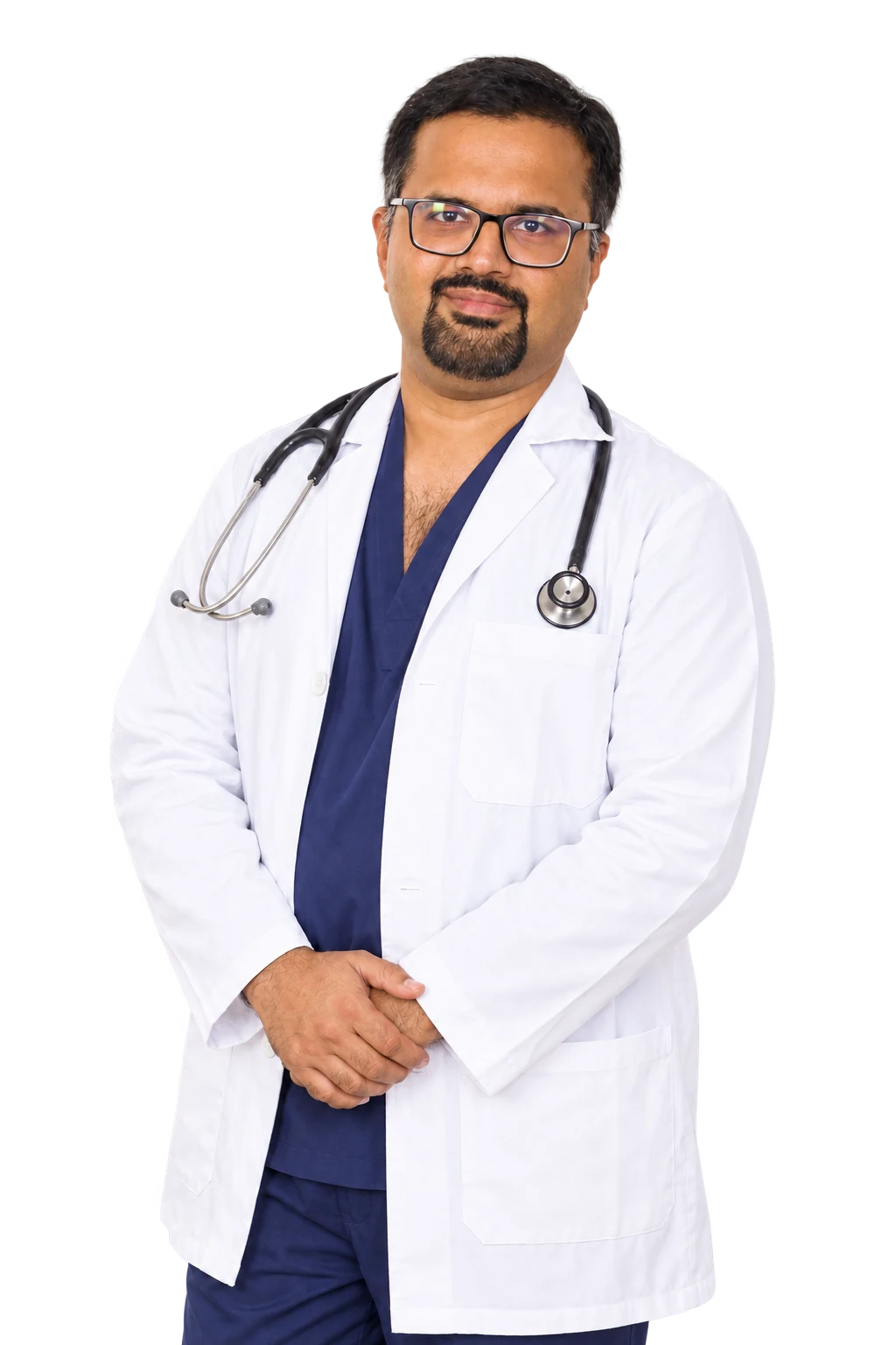 AI-adapted editorial portrait of Dr. Jaydutt B Tekani, based on his original photograph